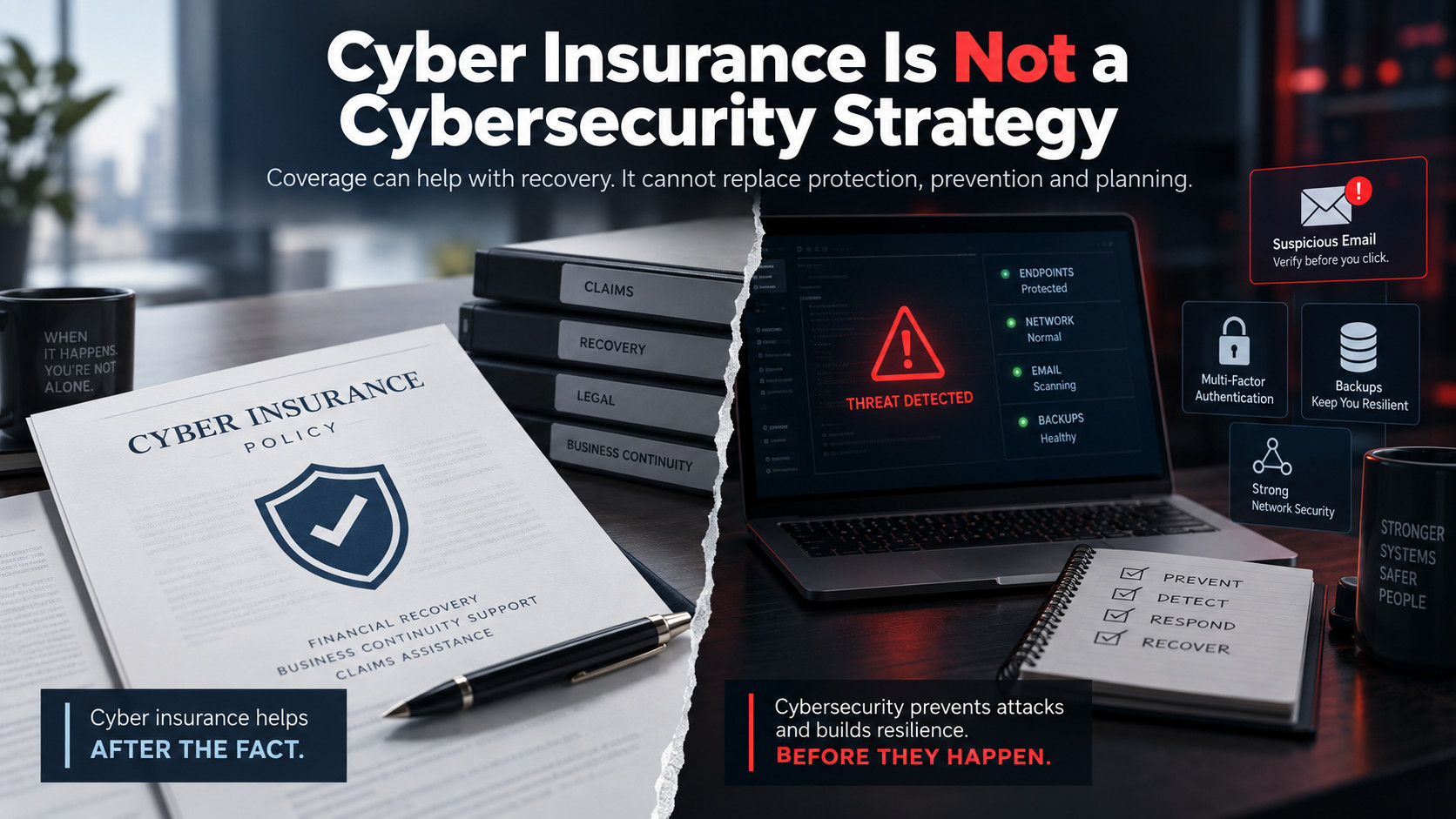 Cyber Insurance vs. Cybersecurity